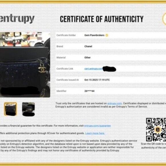 Chanel Sequin and Leather Small Gabrielle Hobo Bag Blue/Black - 26573944 - Picture 3 of 16